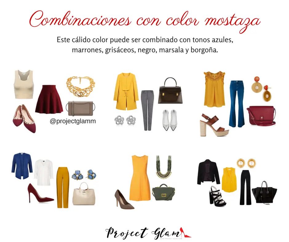 colores que combinan con mostaza en ropa - Cómo combinar el color amarillo en ropa