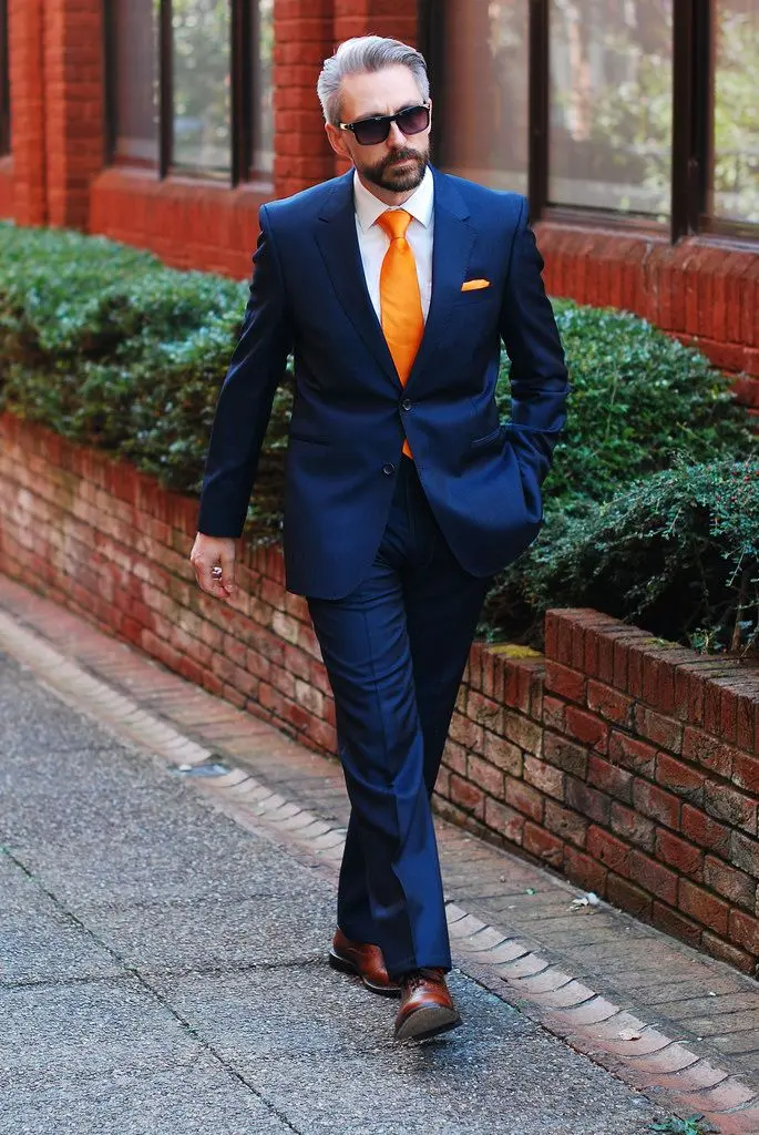 corbata naranja con que camisa combina - Cómo combinar una corbata color naranja