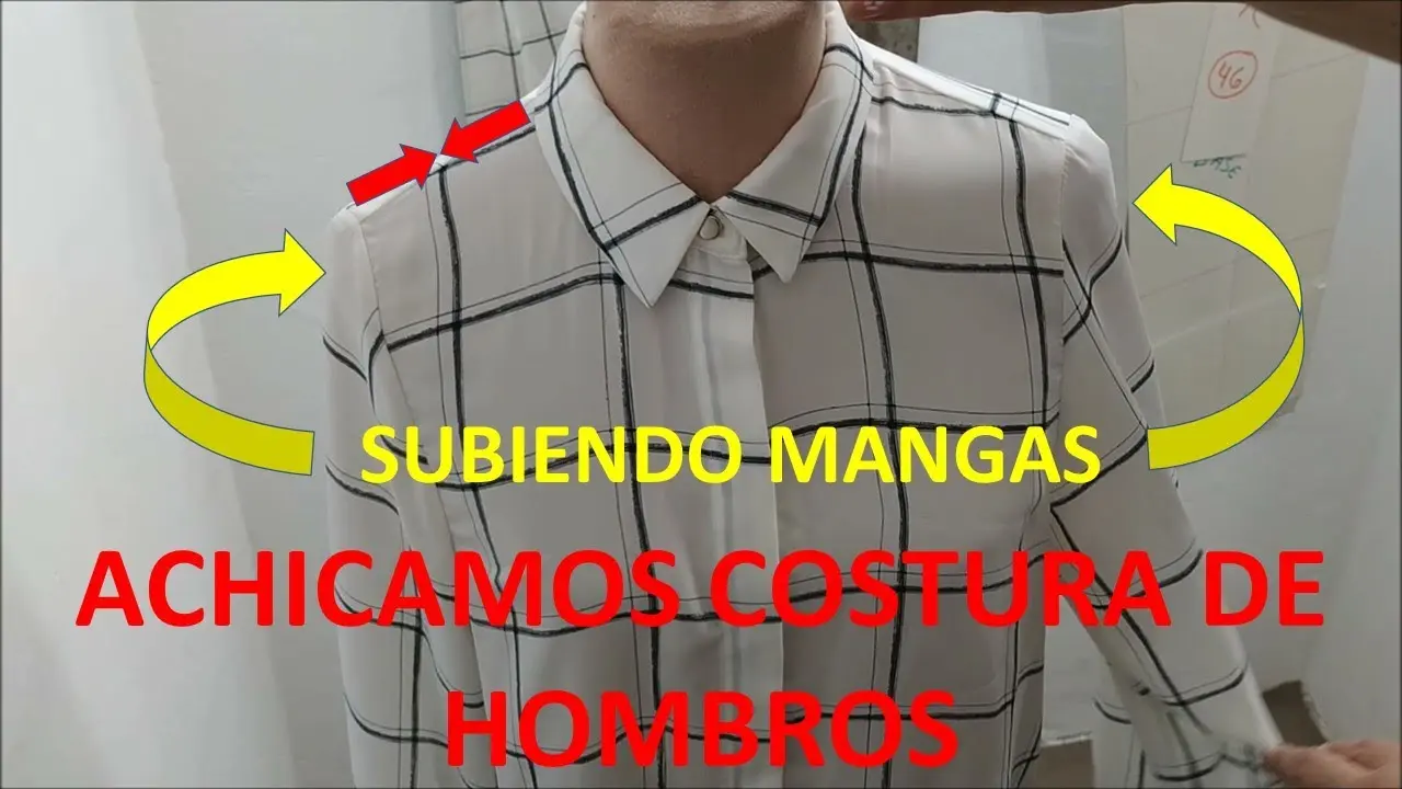 como subir el hombro de una camisa - Cómo disimular los hombros anchos