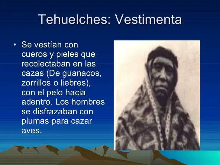 vestimenta de los tehuelches - Cómo era el paisaje dónde vivían los tehuelches