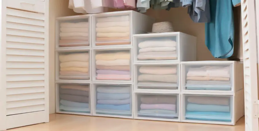Cómo organizar mucha ropa en poco espacio - Cómo guardar ropa en cajas de plástico como organizar mucha ropa en poco espacio - Cómo guardar ropa en cajas de plástico