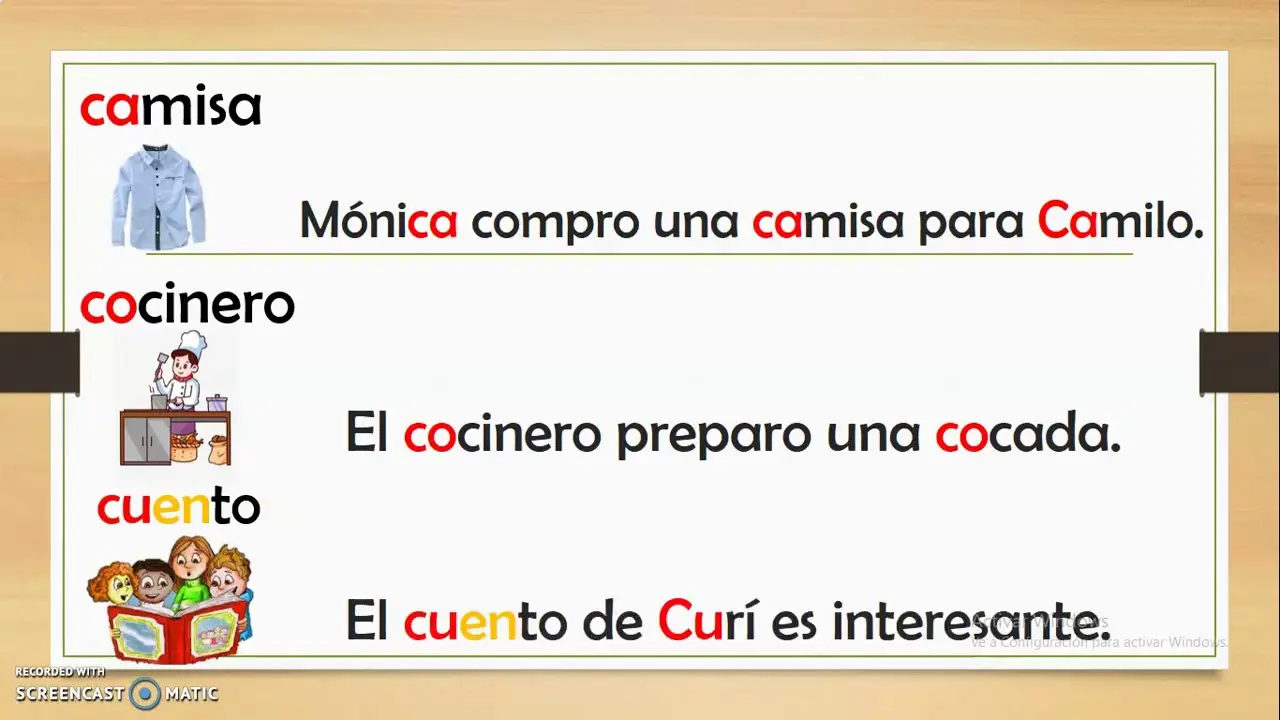 oraciones con camisa - Cómo hacer una oracion con la palabra coco