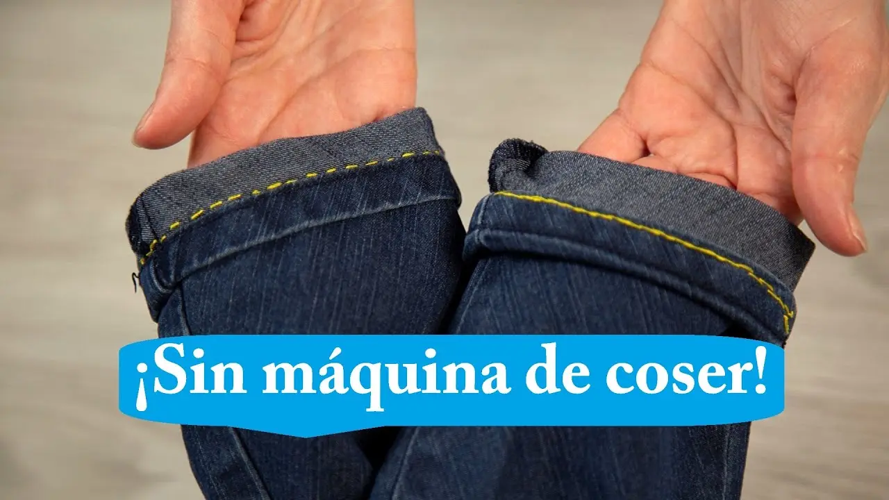 como hacer dobladillo de pantalon sin coser - Cómo se llama la cinta para pegar dobladillos