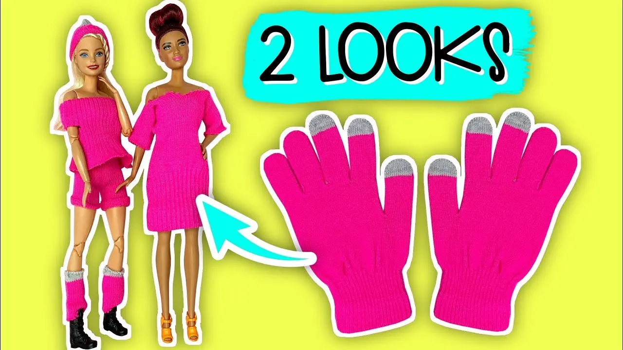 como hacer ropa para barbie con guantes - Cómo se llama la muñeca Barbie que cambia de color