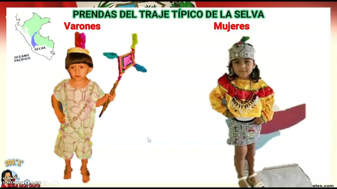 vestimenta de la selva para niños - Cómo se llama la vestimenta de las mujeres de la selva