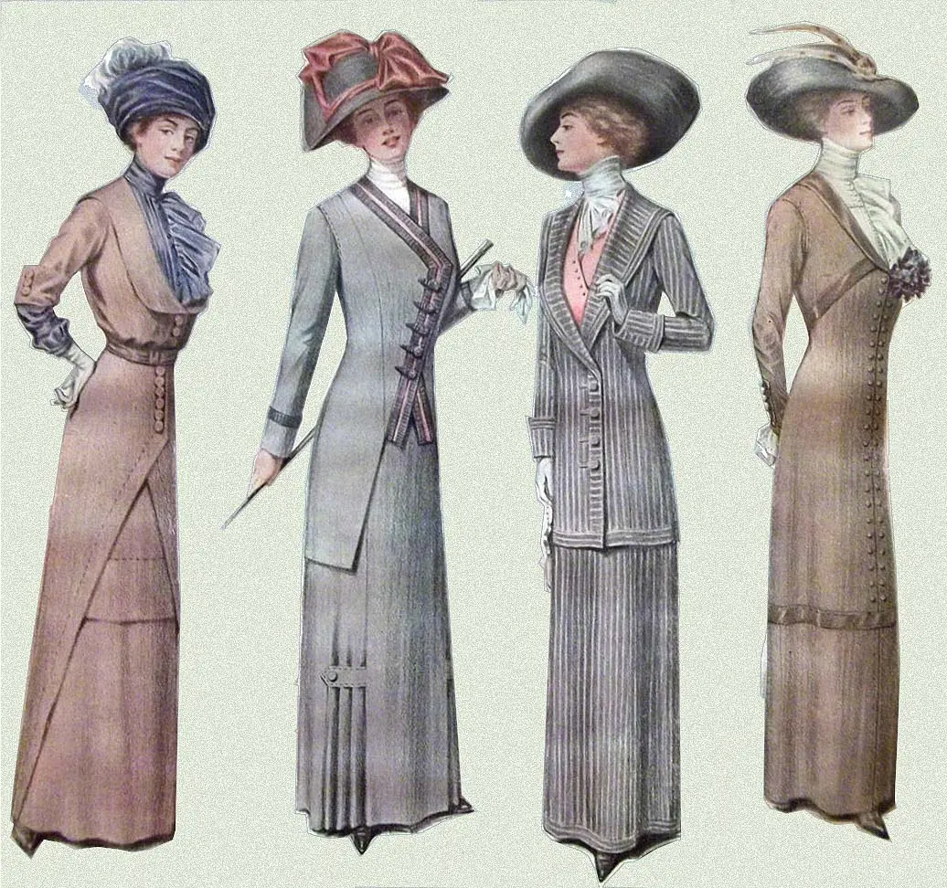 1910 vestidos - Cómo se vestian en los años 1910