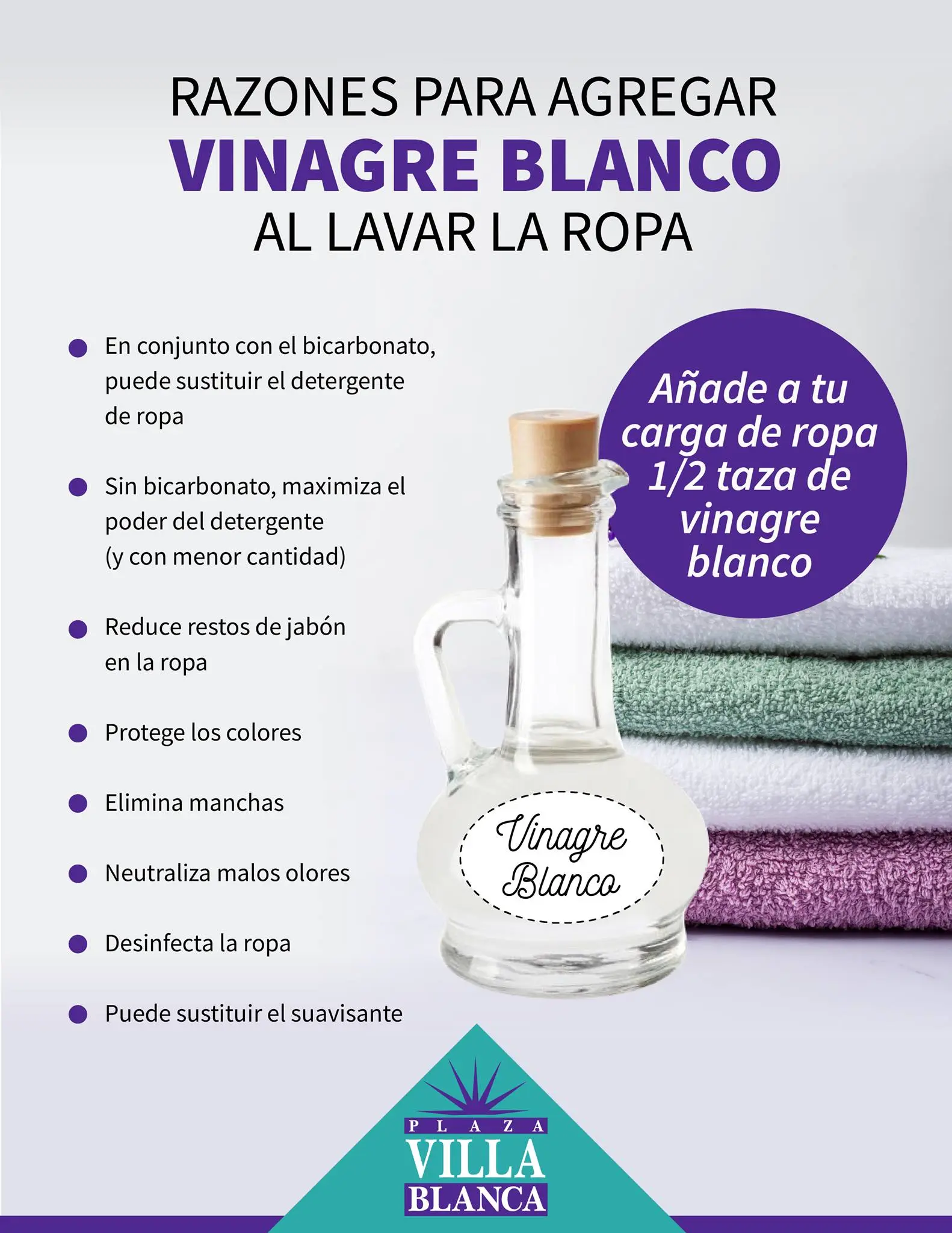 vinagre para la ropa - Cómo usar el vinagre para lavar la ropa