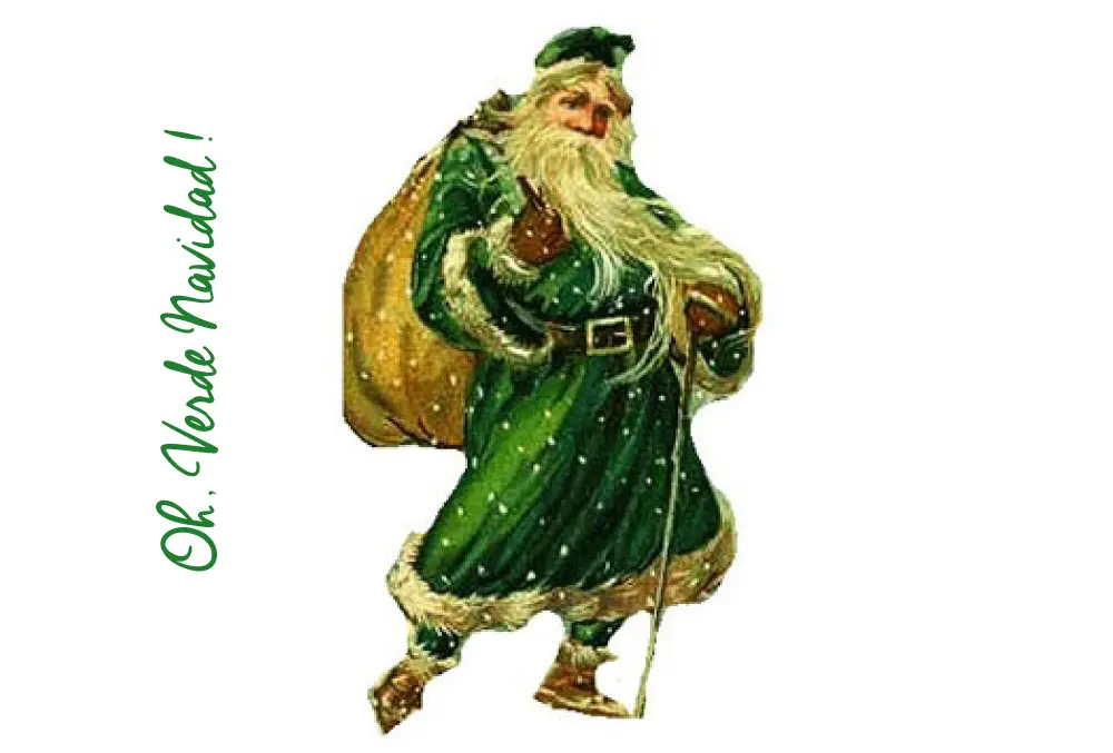 chica vestida de papa noel - Cuál era el primer color de Santa Claus