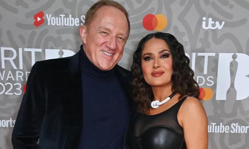 Salma Hayek y su espectacular vestido Gucci - Cuál es la marca del esposo de Salma Hayek salma hayek vestido gucci - Cuál es la marca del esposo de Salma Hayek