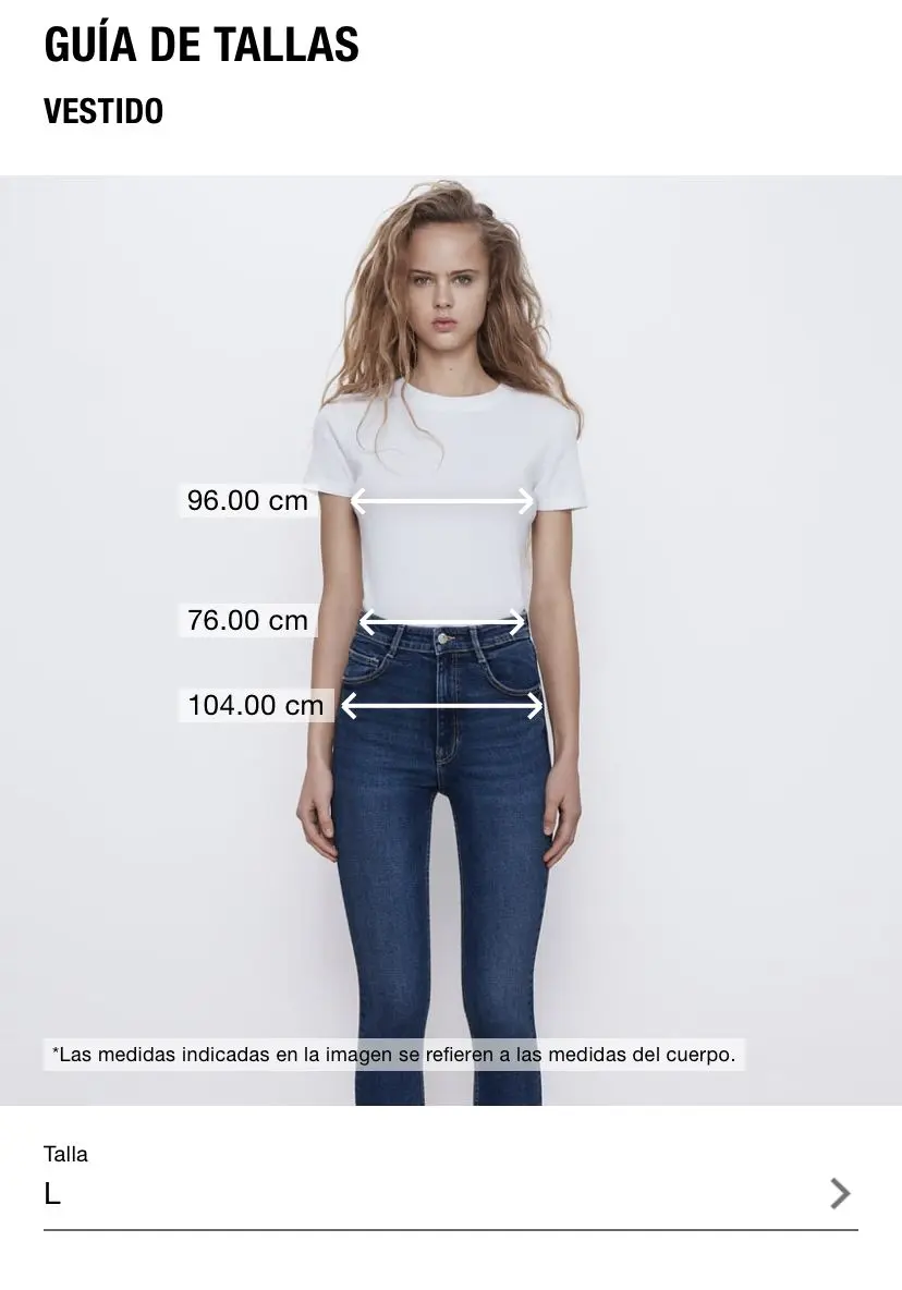 tallas zara pantalones mujer - Cuánto miden las modelos de Zara