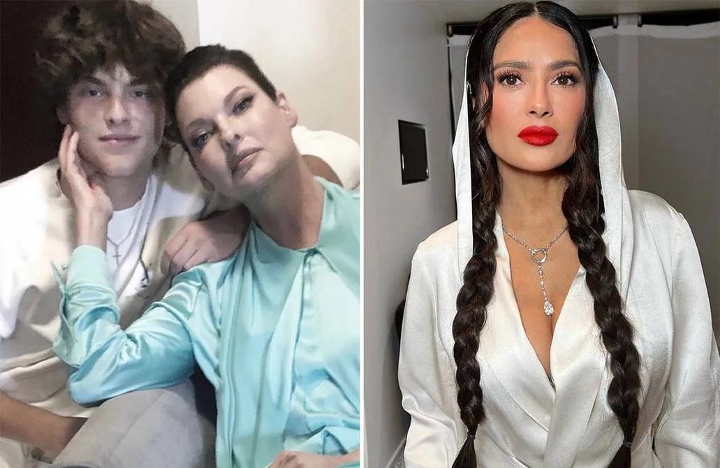 Salma Hayek y su espectacular vestido Gucci - Cuántos hijos tiene el marido de Salma Hayek salma hayek vestido gucci - Cuántos hijos tiene el marido de Salma Hayek