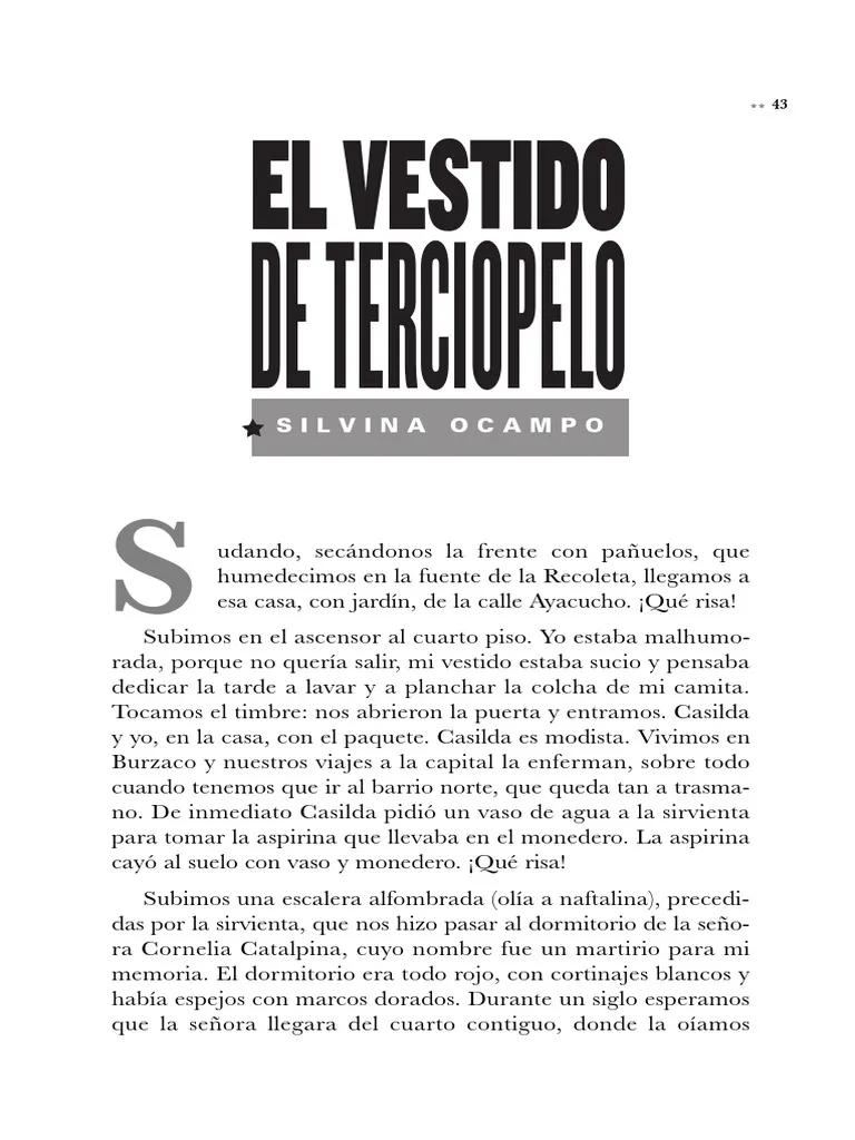 porque el vestido de terciopelo es un cuento fantastico - Qué caracteriza al cuento fantástico