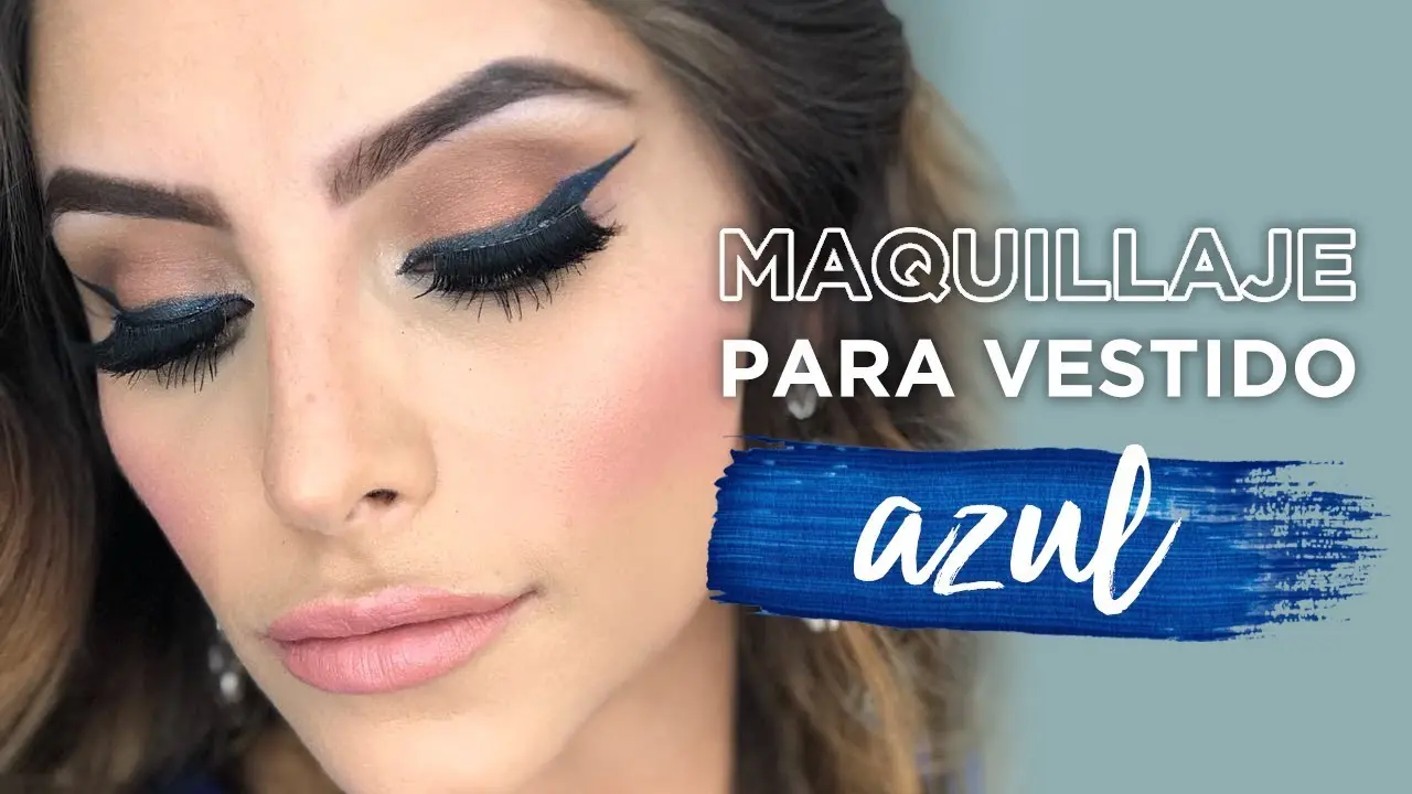 maquillaje para vestido color azul marino - Qué color de labial usar con un vestido azul marino