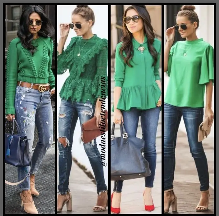 Accesorios para blusa verde sale