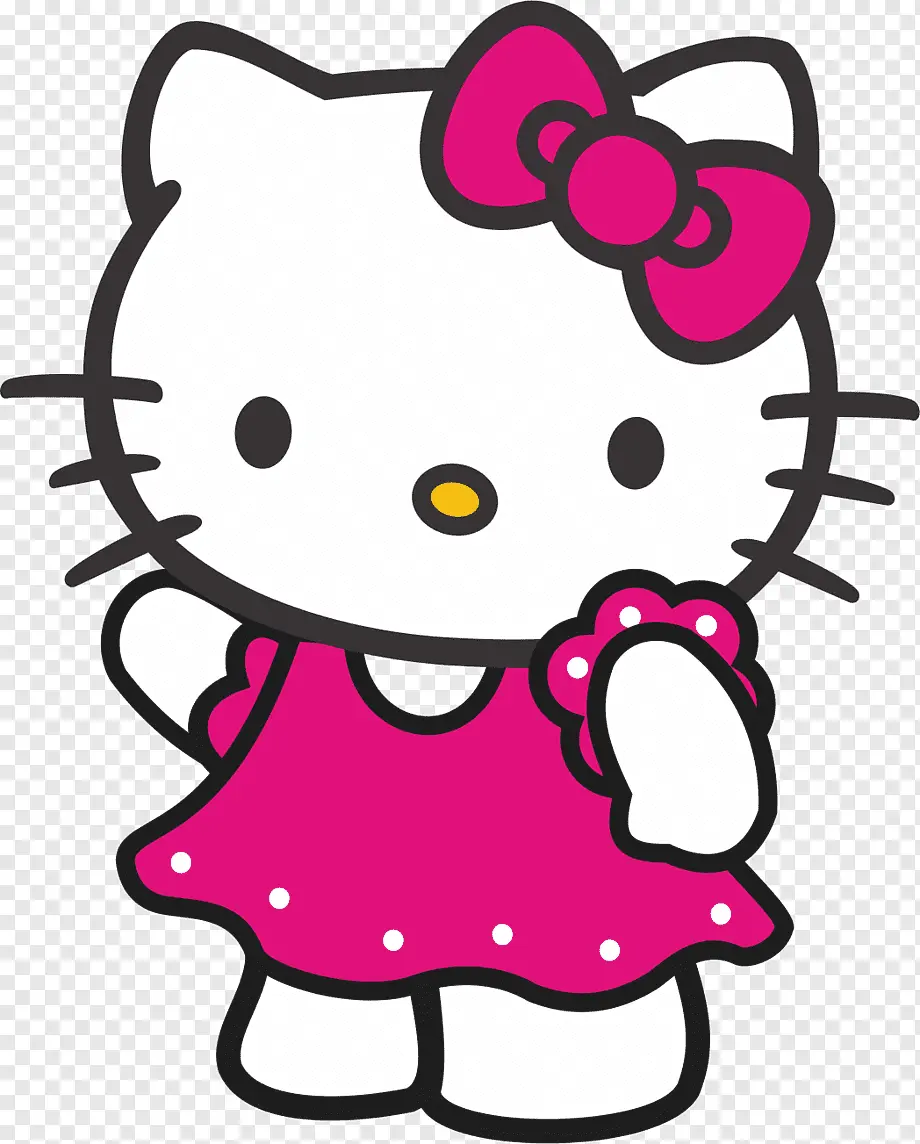 Hello Kitty con vestido PNG: La adorable gatita en formato de imagen - Qué color es la Hello Kitty hello kitty con vestido png - Qué color es la Hello Kitty