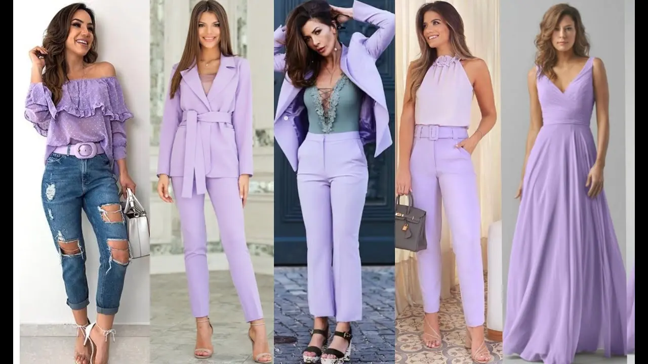 como combinar el color lila en ropa - Qué color se puede combinar con lila