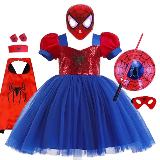 vestido de spiderman - Qué color son los ojos de Spider-Man