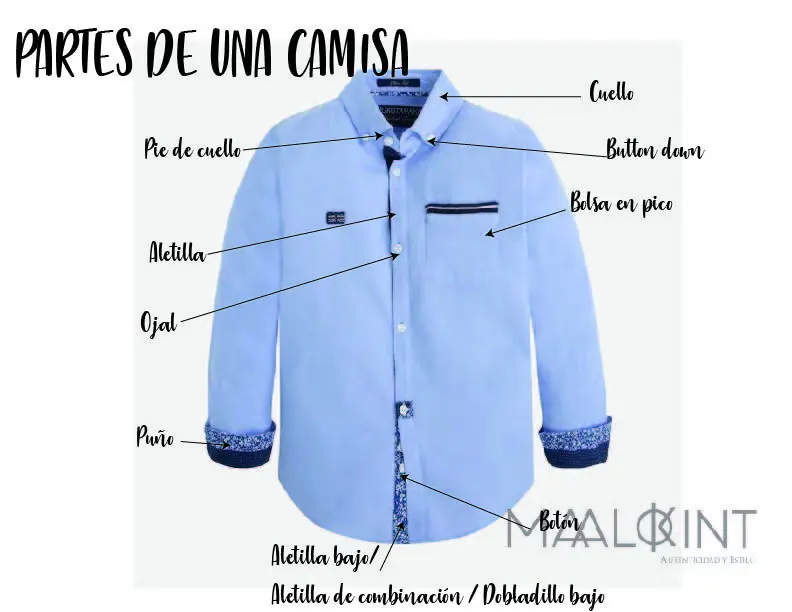 Partes de una camisa: canesú, cuello y puños | Montesco Jeans