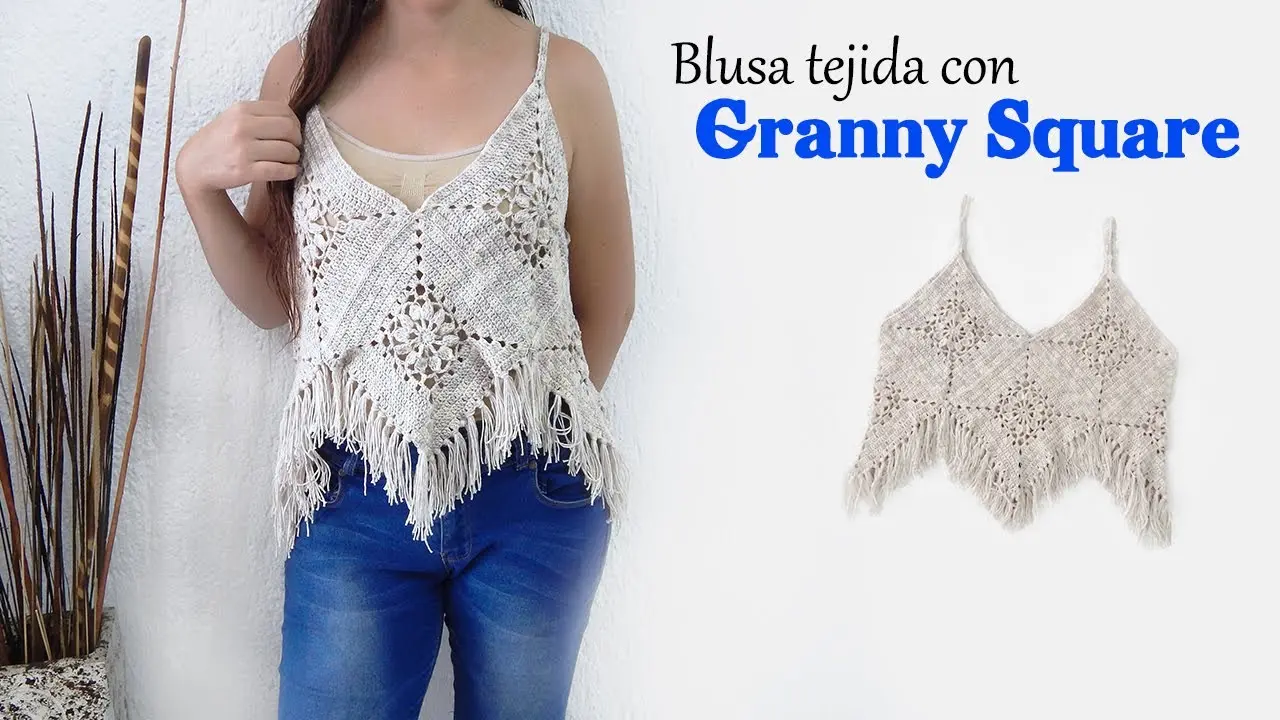 blusas tejidas a crochet con grannys - Qué es Granny tejido