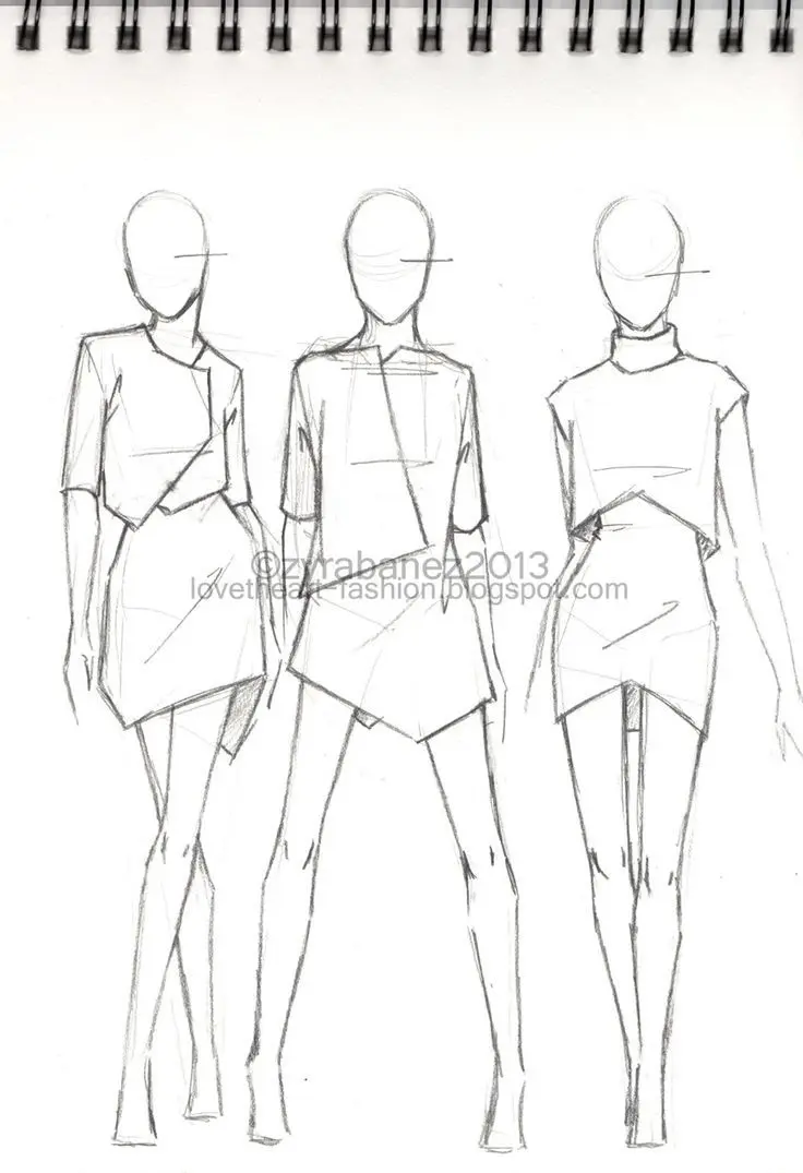 como dibujar modelos de ropa - Qué es un boceto de prendas de vestir