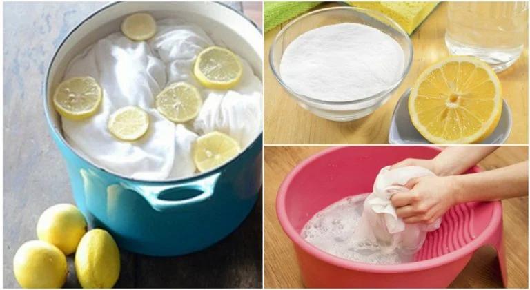 blanquear ropa con bicarbonato y limon - Qué hace el bicarbonato con limón en la ropa