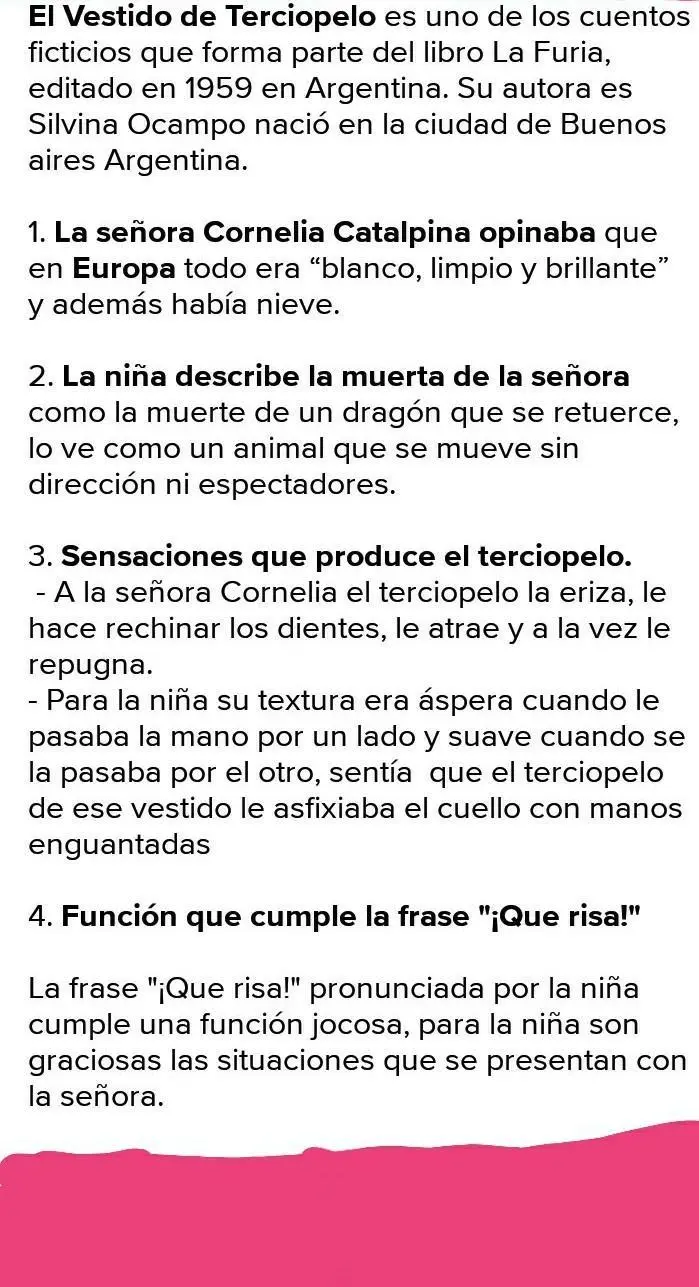 el vestido de terciopelo respuestas - Qué motiva a la niña ya Casilda a hacer el viaje a la Recoleta