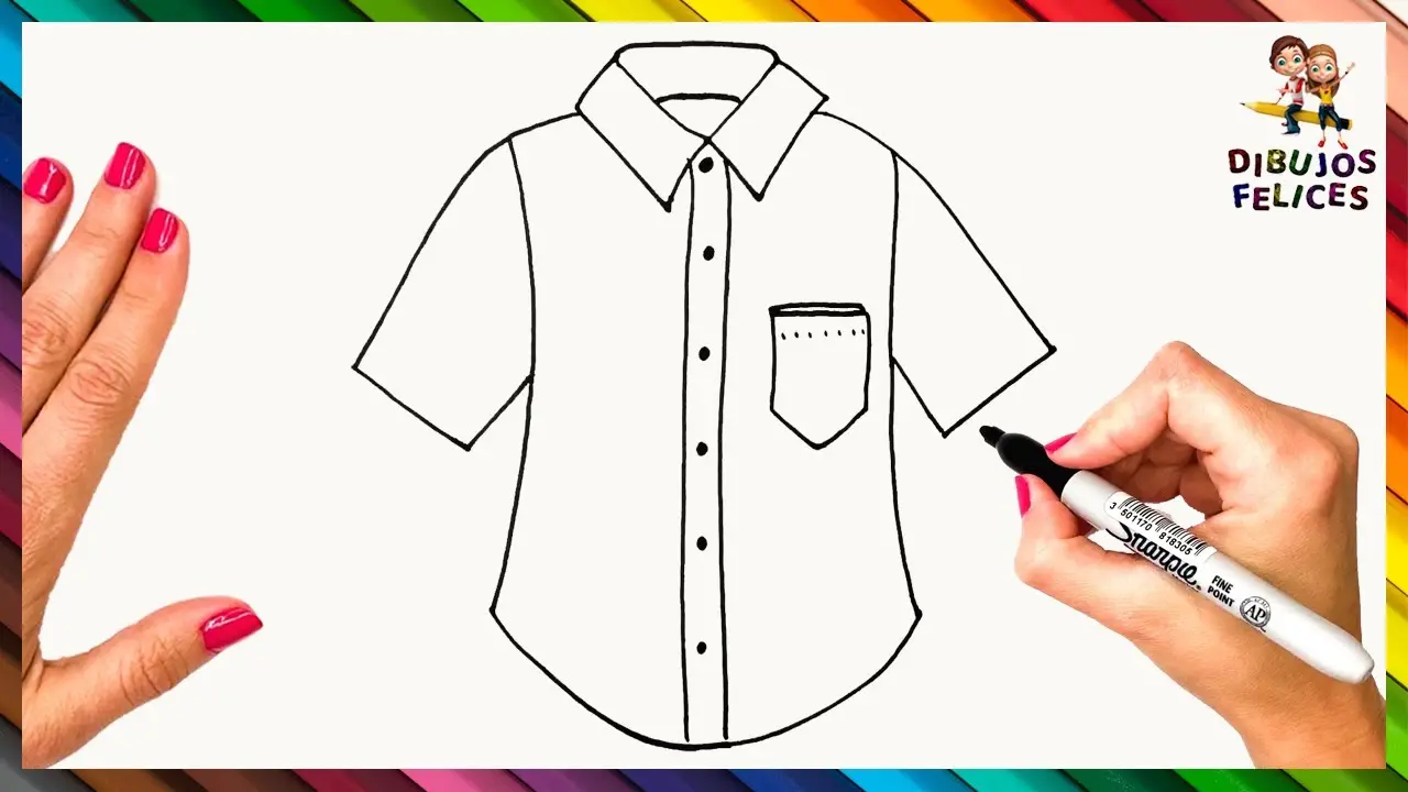 dibujar cuello de camisa - Que rodea el cuello