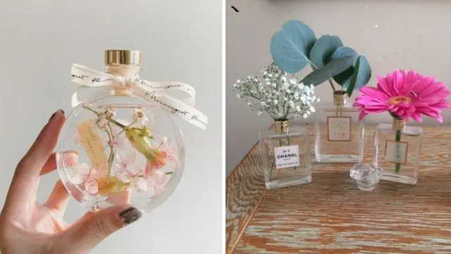 que se puede hacer con frascos de perfume vacios - Qué se puede hacer con frascos de vidrio vacíos