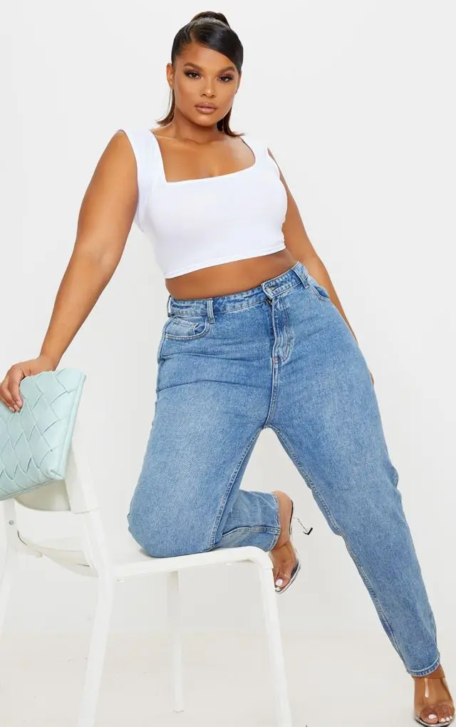 Pantalones Mom Tallas Grandes: La tendencia que se adapta a todas las siluetas - Qué talla es 30 en mom jeans pantalones mom tallas grandes - Qué talla es 30 en mom jeans
