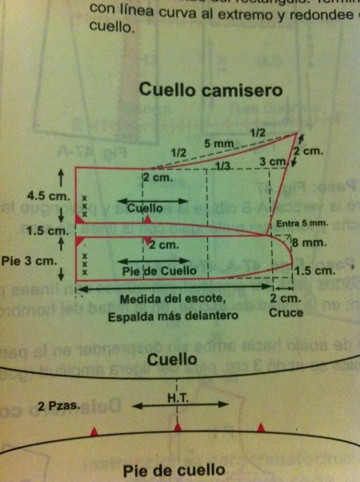 patron de cuello de camisa - Qué talla es el cuello 16