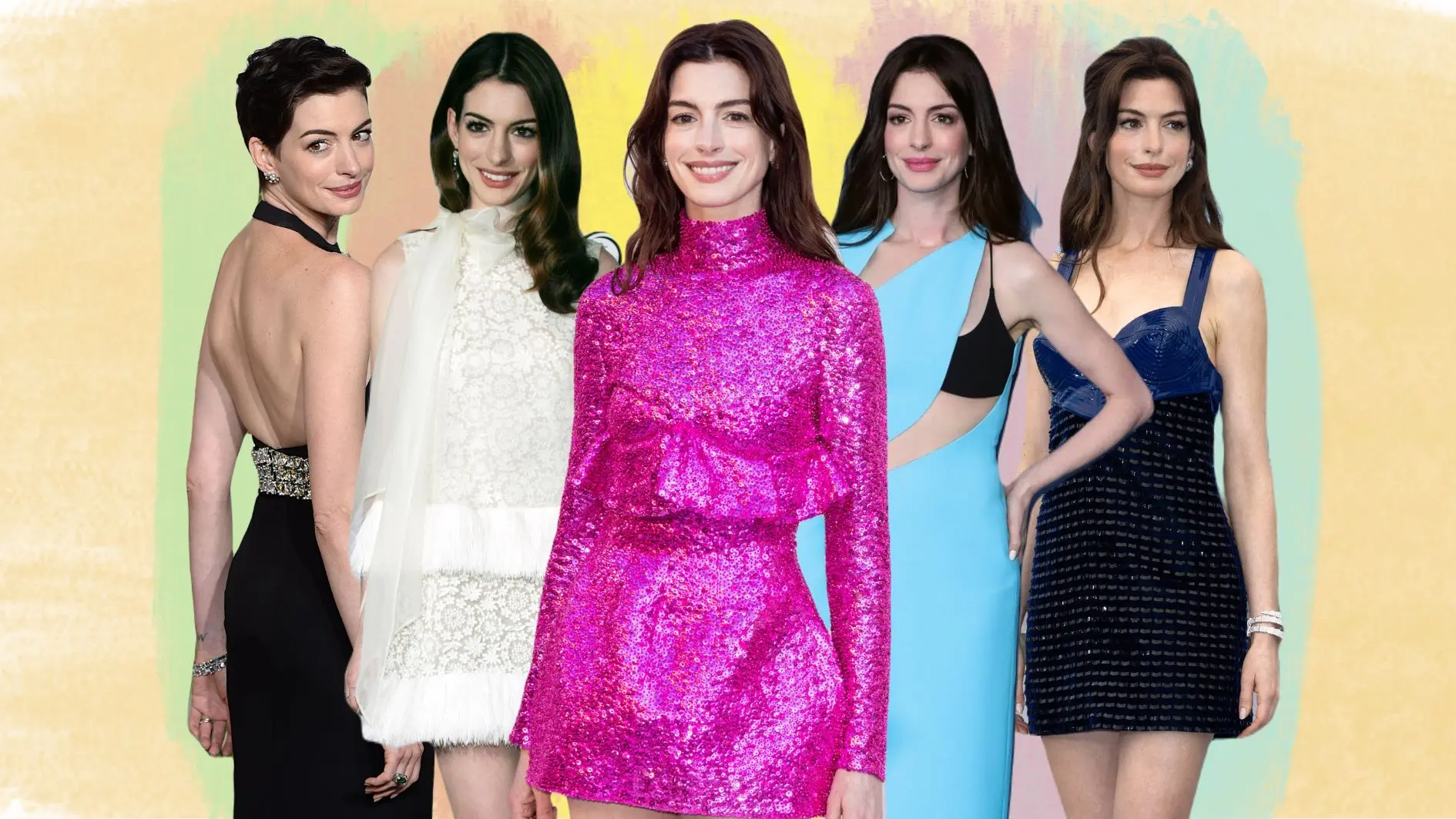 vestidos anne hathaway - Quién viste a Anne Hathaway